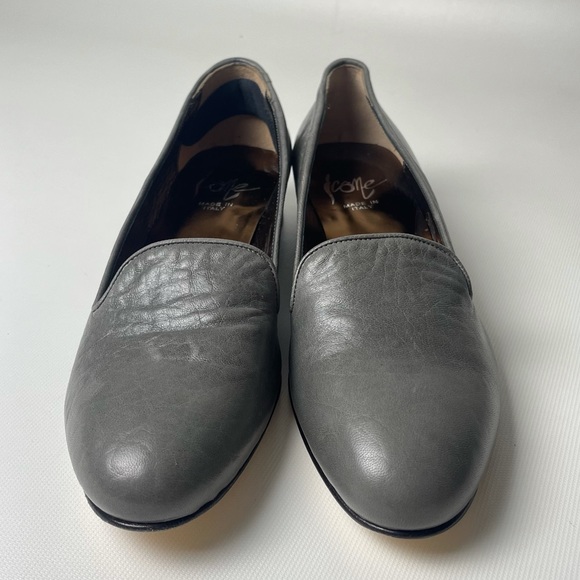 Icône Grey Leather Loafers - sz 38 - Picture 4 of 6